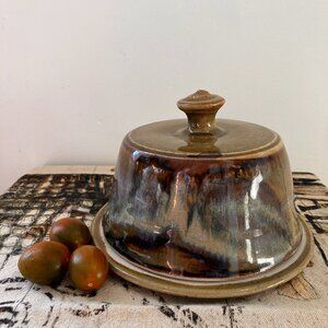 Vintage Glazed Pottery Lidded Pot by Robin Hopper - CANADA